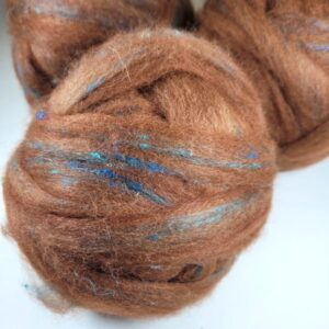 Natural Alpaca / Sari Silk Roving
