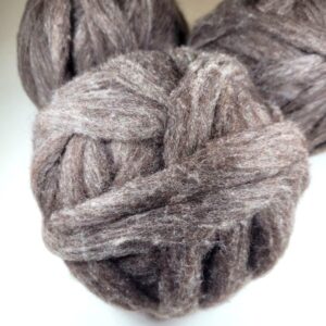 Natural Rose Grey Alpaca/Wool Roving
