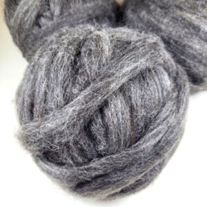 Natural Grey Alpaca Roving