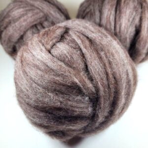 Natural Rose Grey Alpaca Roving